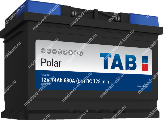 TAB Polar 74 Ач пр. L3 (57413)