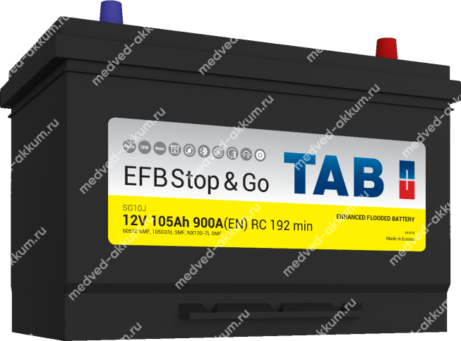 TAB EFB Stop&Go 105 Ач обр. D31L (60518)