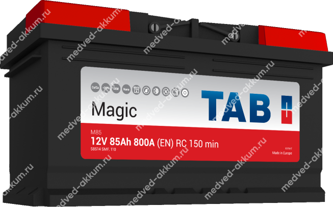 TAB Magic 85 Ач обр.низ. LB4 (58514)