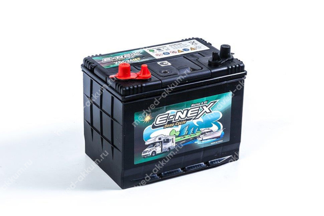 Atlas E-NEX 80 Ач пр. XDC24MF