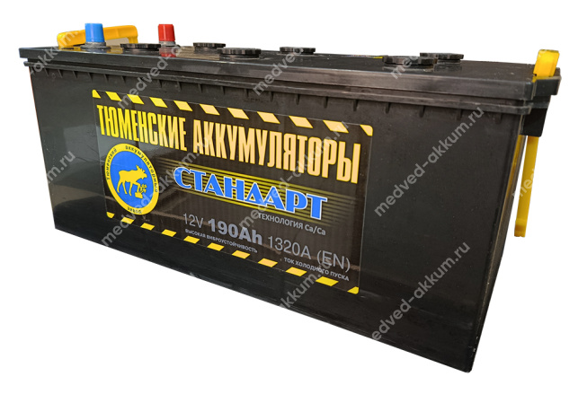 Тюмень Standard 190 Ач евро B
