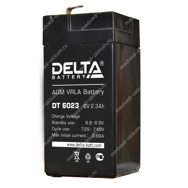 Delta DT 6023 6V 2,3 Ач
