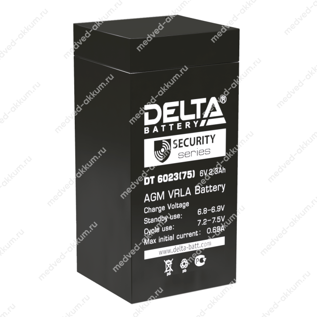 Delta DT 6023 6V 2,3 Ач (75)