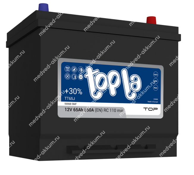 TOPLA Top ASIA 65 Ач обр. D23L