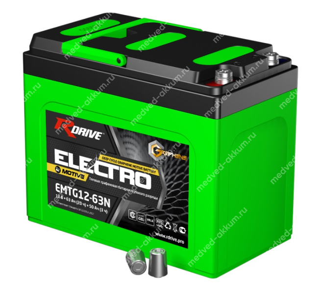 RDrive Electro Motive NanoGEL 63 Ач EMTG12-63N