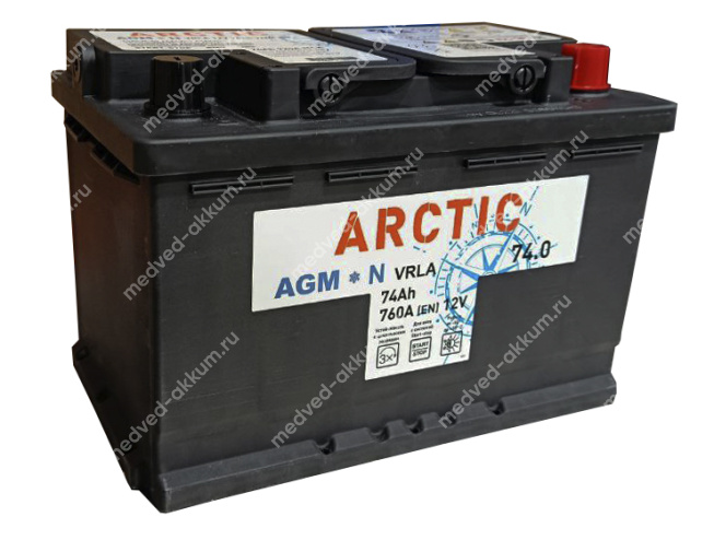 Arctic AGM 74 Ач обр. L3