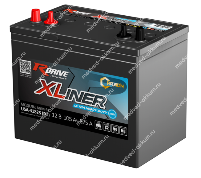 RDrive XLINER AGM 105 Ач пр. D33R Ranger USA-31825(DT)