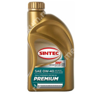 Масло моторное Sintec Premium 0W-40, SP/CF, A3/B4 (1л.) синт.
