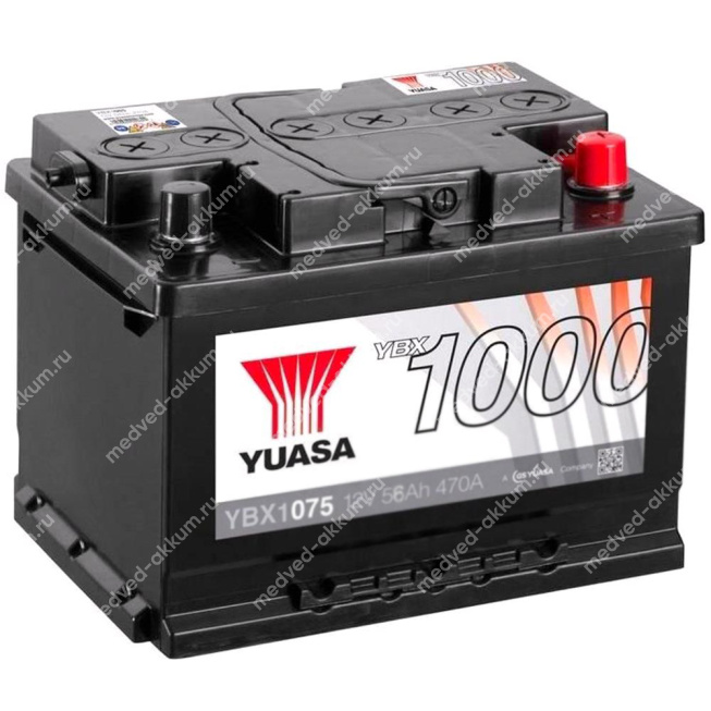 GS Yuasa 56 Ач обр.низ. YBX1075 LB2