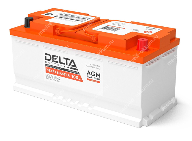 Delta Start Master AGM 105 Ач обр. L6