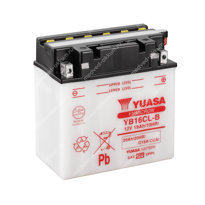 GS Yuasa 19 Ач YB16CL-B