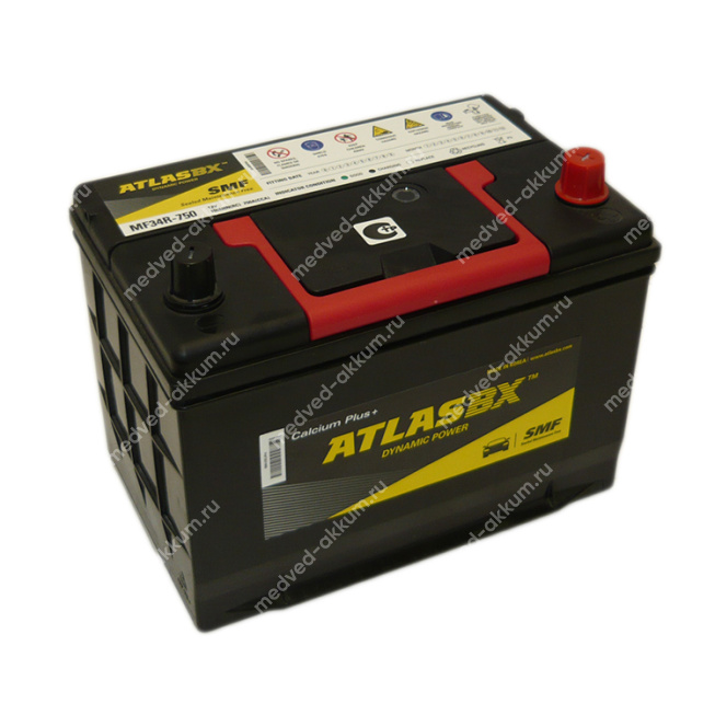 Atlas MF 85 Ач обр. 34R-750 борт. D26L