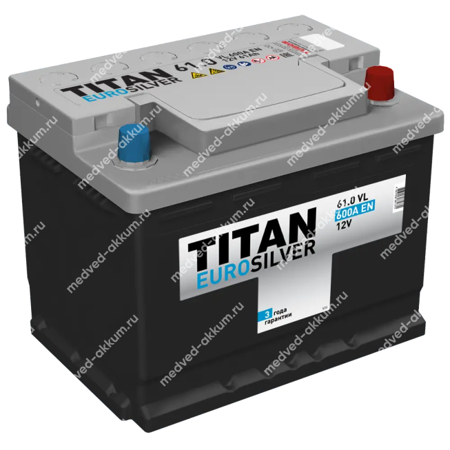 Titan Eurosilver 61 Ач обр. L2