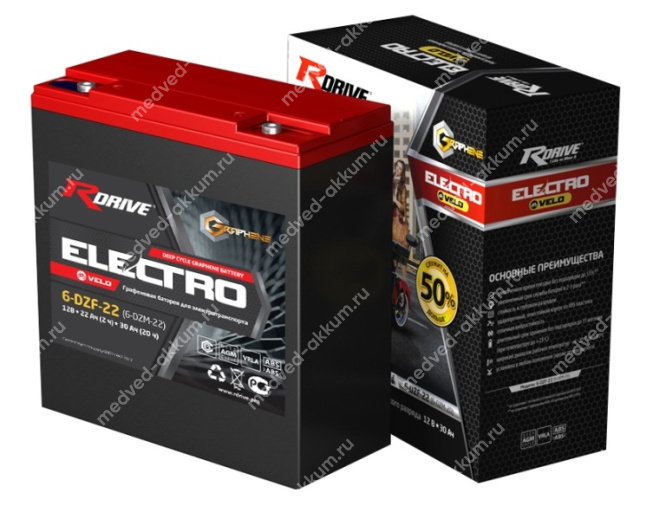 RDrive Electro Velo AGM 30 Ач 6-DZF-22