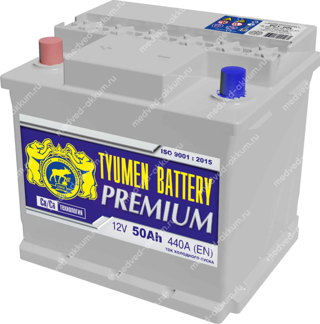Тюмень Premium 50 Ач обр. L1