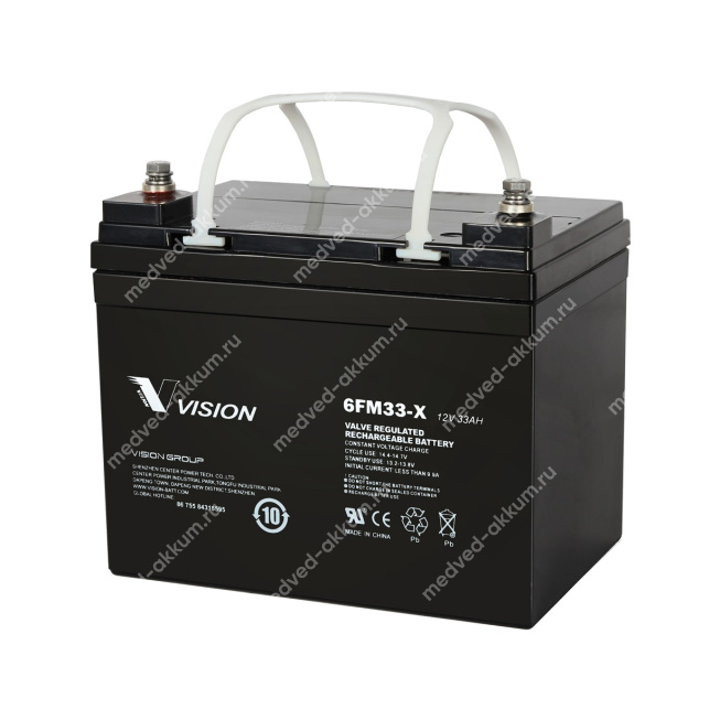 Vision 6FM33E-X 12V 33 Ач