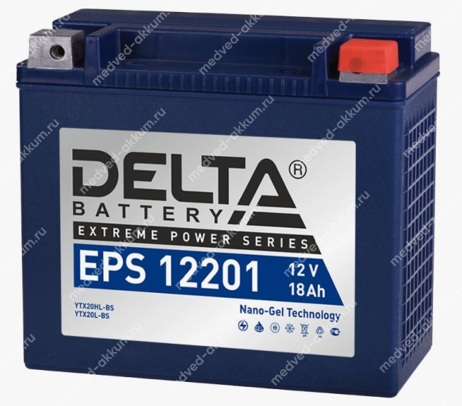 Delta EPS 12201 18 Ач YTX20L-BS, YTX20HL-BS
