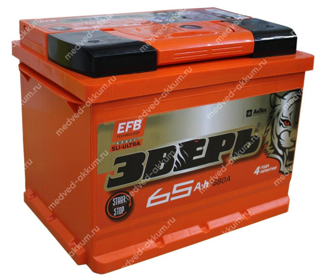 Зверь EFB 65 Ач обр. L2