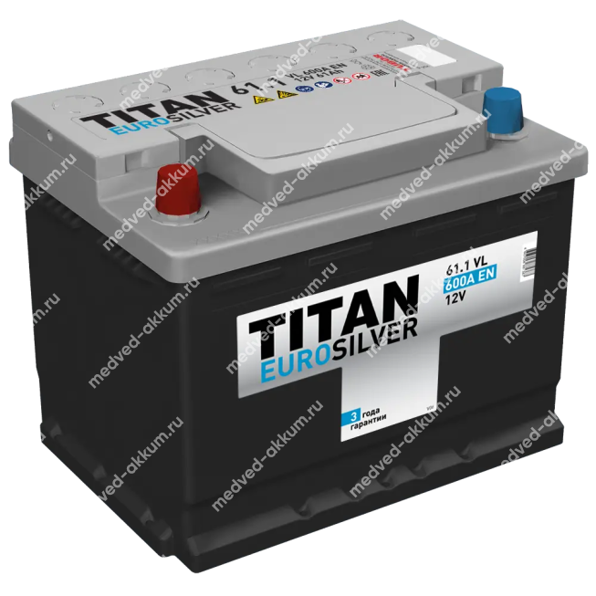 Titan Eurosilver 61 Ач пр. L2